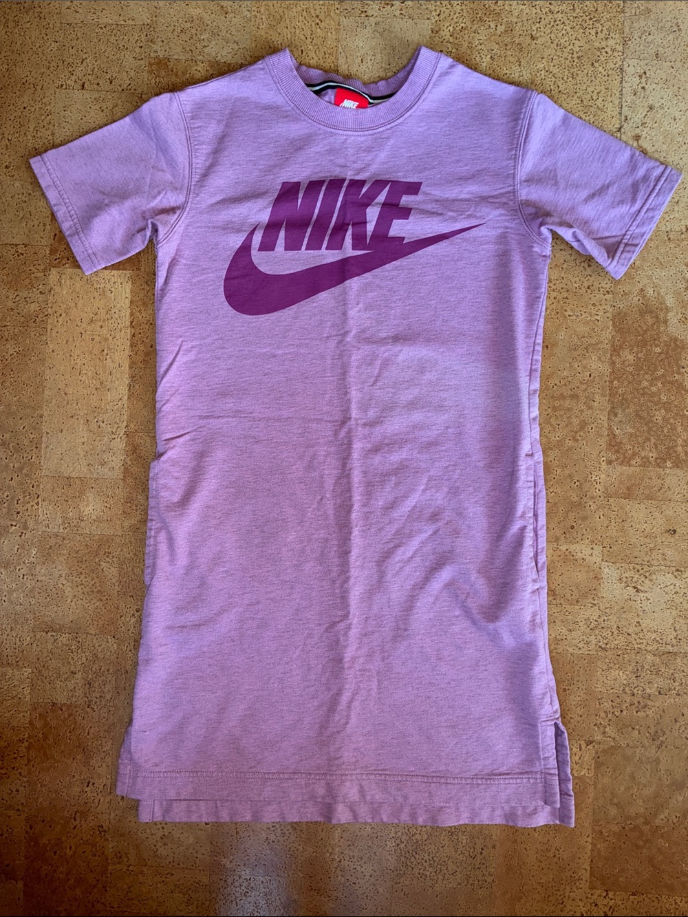 Nike Tee Dress Lilac with Dark Purple Logo